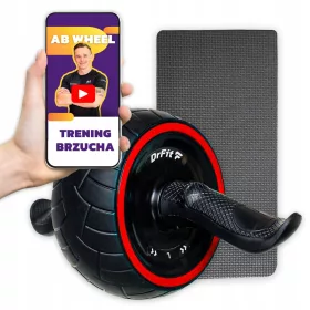    DrFit Valjak za vježbe trbušnih mišića ABS Professional Snažan TRENING