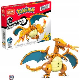    MEGA BLOKS BLOKOVI POKEMON CHARIZARD FIRE BATTLE POKRETNA FIGURICA 222 EL.