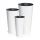  Prosperplast teglica za cvijeće 25 cm x 25 x 47 cm promjer 25 cm plastična bijela + 2 druga proizvoda