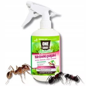    Raspršivač, aerosol protiv krpelja, mrava, pauka, buha, srebrnih ribica One Shot 0,5 kg 500 ml