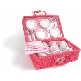 Ružičasti piknik set za čaj za djecu Tidlo T0151