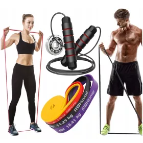    SET OD 4 VODIČA S OTPROM ZA VJEŽBE POWER BAND fitness traka + PLAN i PRIMJENA