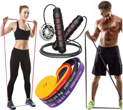  SET OD 4 VODIČA S OTPROM ZA VJEŽBE POWER BAND fitness traka + PLAN i PRIMJENA