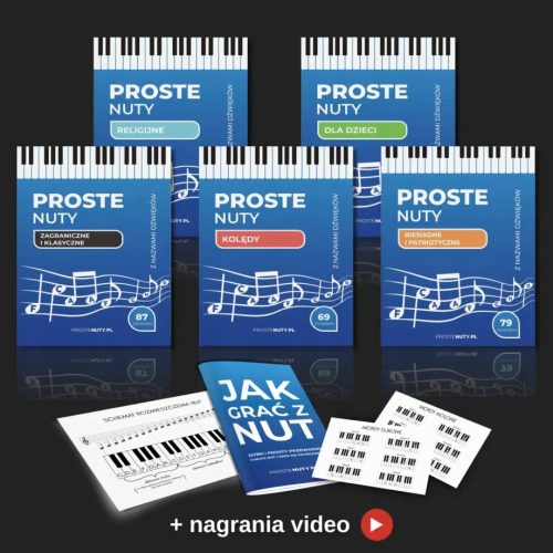 MEGA Paket Jednostavnih Notnih Zapisa za Klavir (Knjižna Verzija)