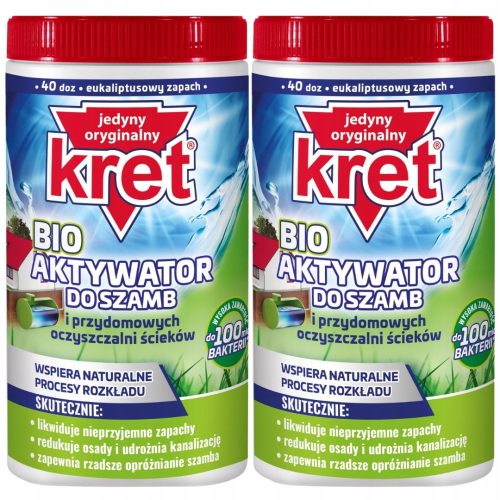 Prašak za septičke jame KRET BIO Bakterie za pročišćavanje otpadnih voda 2x1kg