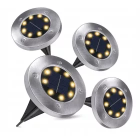  Solarna lampa, srebrna, 13,5 cm, 4 kom.