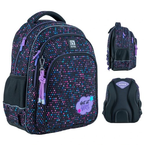 Ruksak za školu s više odjeljaka Kite Multicolor 15 godina