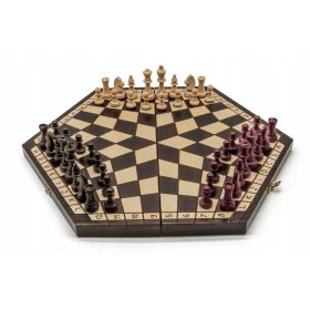    Šah za tri igrača, veliki smeđi/Šah za tri, veliki Żurek Chess