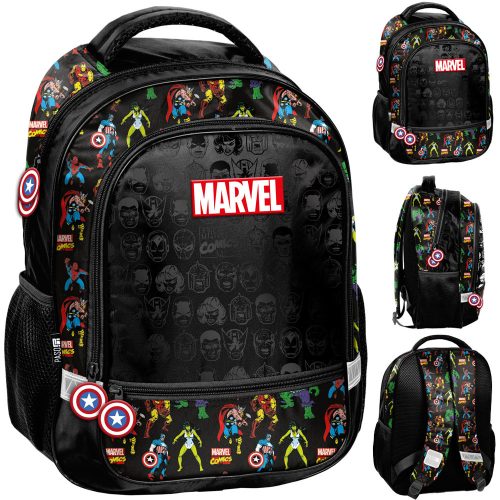 Avengers Paso školski ruksak s više odjeljaka crni, Nijanse crvene, Nijanse plave, Nijanse zelene, Multicolor 19 l