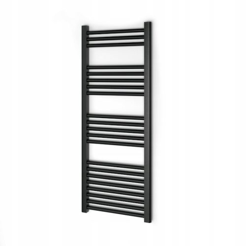 Toplinski vodeni radijator za kupaonicu 550 W 450 x 1150 mm crne boje