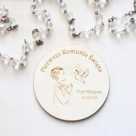    Suvenir za prvu svetu pričest, dečko, graviranje, poklon, personalizacija