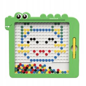   Tablica za djecu DinoBoard s Magnetnim Mozaikom Montessori MagPad