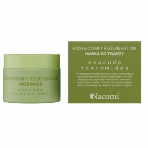 NACOMI Regeneracijska maska za lice s avokadom 40 ml