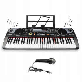   Veliki Keyboard za učenje orgulja klavir sa svjetlećim LED tipkama i mikrofonom MQ 6115L