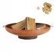  Vrtna jama za vatru s ručkama Corten Steel Deep Fire Bowl 70 cm Roštilj