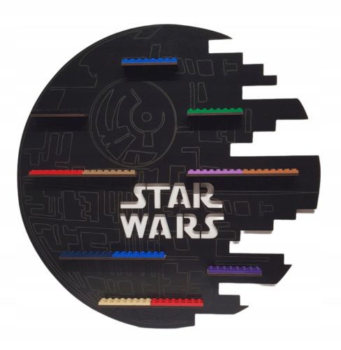 Optimized name: Polica za STAR WARS kocke - Death Star brod s LEGO figurama