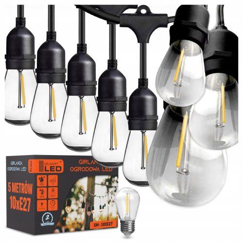  Smartled rasvjetni vijenac 500 cm, crni