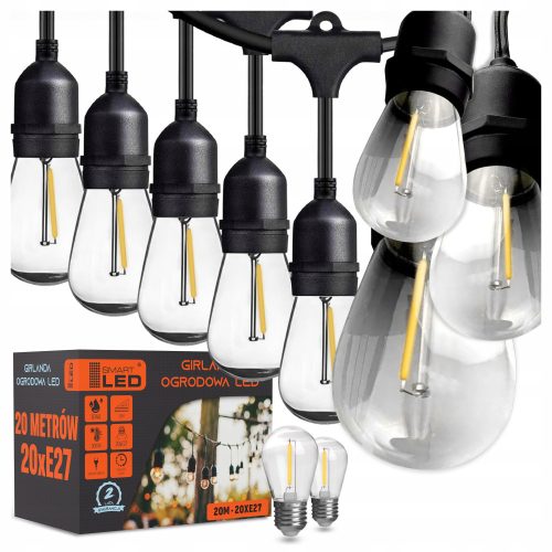  Smartled rasvjetni vijenac 2000 cm, crni