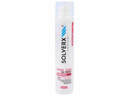 SOLVERX Krema za osjetljivu kožu 3 u 1 sa SPF50+ - zaštita i hidratacija 50ml