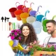  TOP-SHOP-PL teglica za cvijeće 10 cm x 10 x 17 cm promjer 10 cm višebojni metal