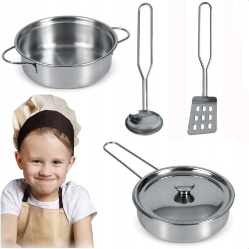 Metalni set za igru i kuhanje za djecu ECOTOYS