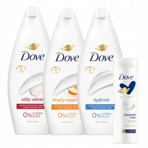DOVE MIRISNI GEL ZA TUŠIRANJE MIX + GRATIS LOSION