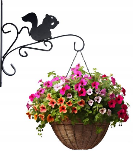 VJEVERICA - Ukrasni držač za cvijeće 30x28 cm, crna

Wieszak na doniczkę 30x28 cm - Elegancija za vaš vrt! Sanjate o suptilnom i stilskom uređenju svog vrta? Ovaj ukrasni držač za cvijeće sa motivom v
