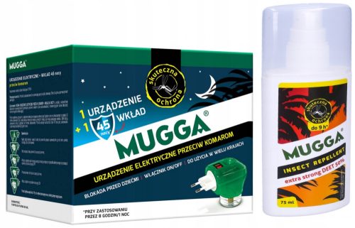  Mugga Deet sprej protiv komaraca i krpelja 50% 75 ml + Mugga tekućina protiv komaraca 0,06 kg 35 ml