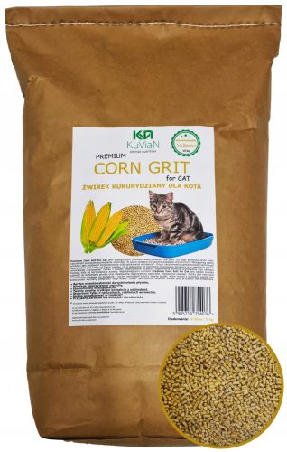 Kukuruzni mačji pijesak PRIRODNE pelete granule (XXL - 16L)