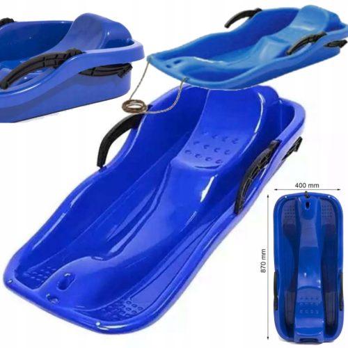 Plastične sanjke Race Sledge za djecu s kočnicama, plava plastika