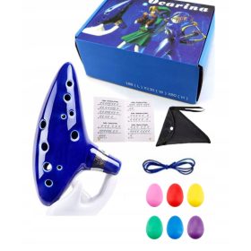 Okarina u C-duru 12SED-AC-001, keramičko plava