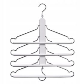 Bijeli drveni stalak za vješanje odjeće Zeller