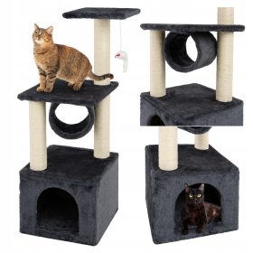 DOMEK ZA MAČKE S DRAPALIŠTEM I KREVETOM VISOK 93cm