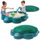 Plastični pješčanik za dvorište Little Tikes s poklopcem kornjača, 2 sjedala