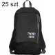 Set od 25 sportskih turističko-školskih ruksaka, crni, s mogućnošću tiska vašeg loga