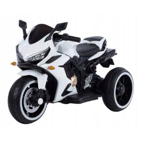 Električni motocikl za djecu na akumulator, bijeli