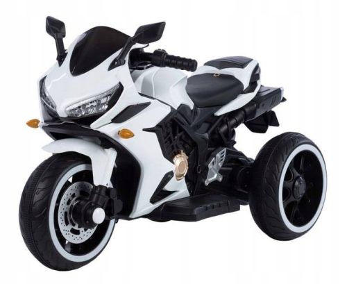 Električni motocikl za djecu na akumulator, bijeli