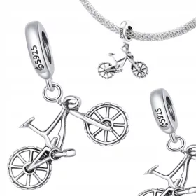    CHARMS Srebrni BIKE privjesak za narukvicu Visokokvalitetno S925 SREBRO