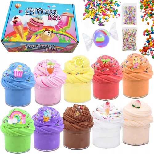 Mirisni Set Slime Sladoled Muffini za Izradu Slimea 10 kom