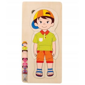   Edukativna igračka Tijelo Dječaka 2D Puzzle za Male Genijalce