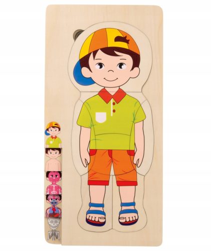 Edukativna igračka Tijelo Dječaka 2D Puzzle za Male Genijalce