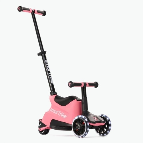 SmarTrike 4u1 Xtend Skuter + Ride-on Lososova Roza