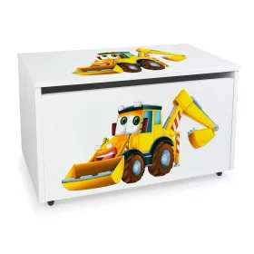   Drvena kutija za igračke na kotačima s printom Kopara 71x40x46 cm