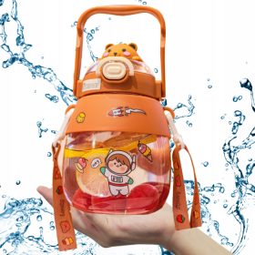   Hydrate Heroes - Najbolja boca za vodu za djecu u školi, vrtiću, medo 950 ml