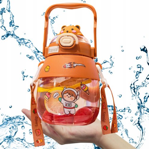 Hydrate Heroes - Najbolja boca za vodu za djecu u školi, vrtiću, medo 950 ml