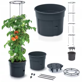    Posuda za cvijeće DTU24 39,2 cm x 39,2 x 153 cm promjer 39,2 cm plastična crna