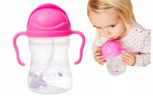  B.Box BB00511 boca za vodu sa slamkom, 240 ml, roza