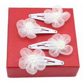 KOMPLET ŠPANJOLICA ZA KOSU CVIJEĆE BIJELO ZA PRIČEST