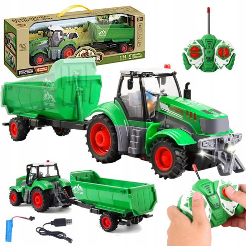 VELIKI TRAKTOR ZA DALJINSKO UPRAVLJANJE S PRIKOLICOM