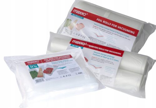 Vakuumski set Maxxo XXL - rola folije za vakuumiranje 28 cm x 3 m + 2 dodatna proizvoda